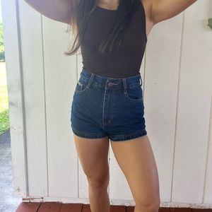 High waisted shorts